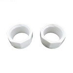 Pentair Legend/ Jet-Vac White Feed Hose Mender Nut, Pack of 2, ED15