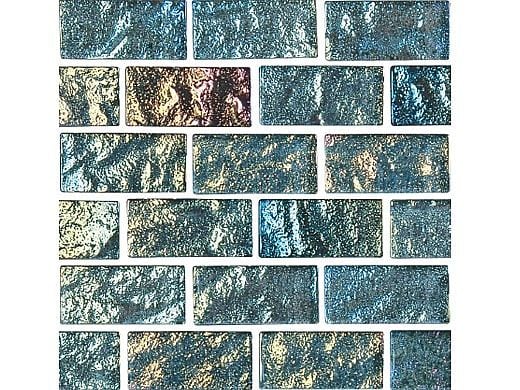 Npt Lightwaves Glass Tile, Sea Green 1"x 2", LWV-SEA GREEN1x2