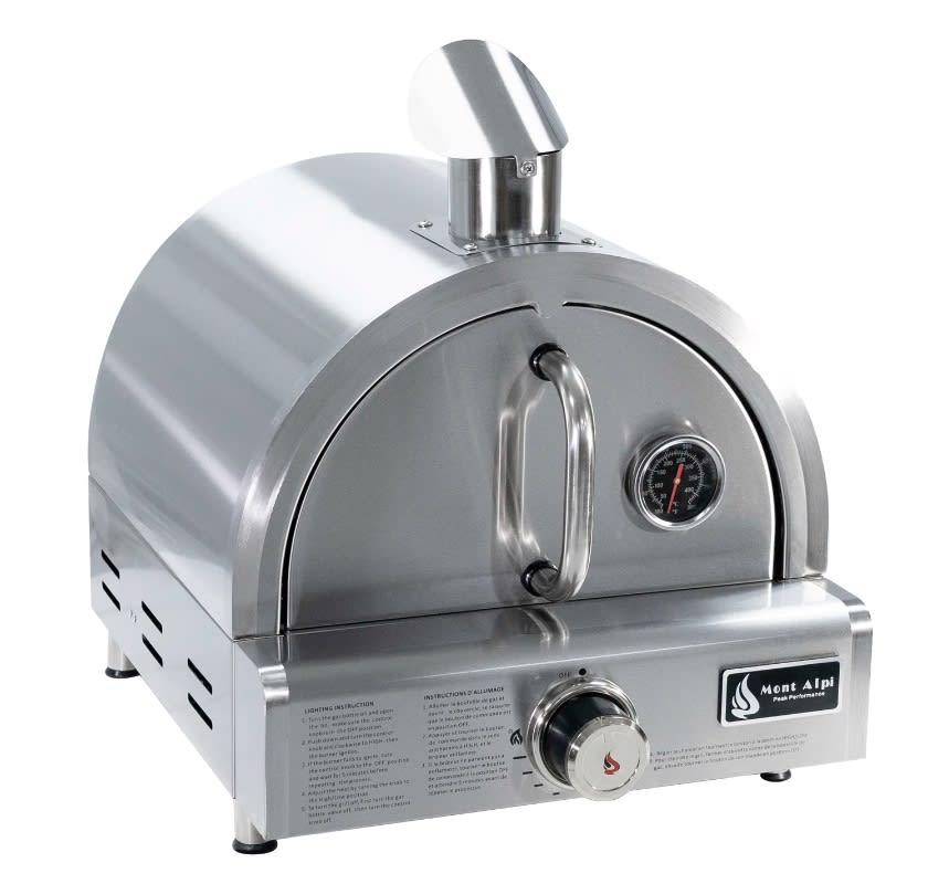 Mont Alpi Stainless Steel Countertop Propane Pizza Oven