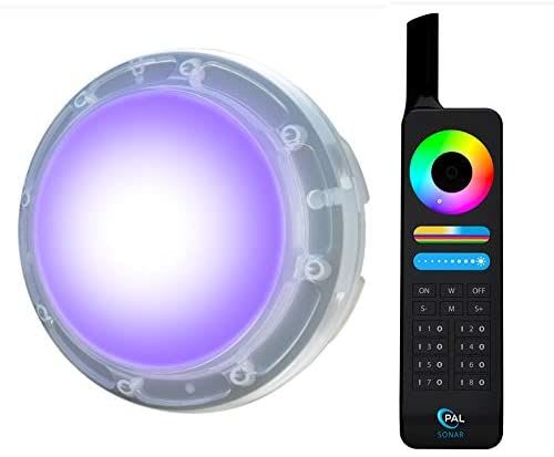 Pal Lighting LLC Multi Color Sonar Retro Bulb with Included Remote, Low Voltage (7W 12V)