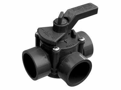 Jandy 1.5" - 2" 3-Port CPVC Space Saver Valve, 3406
