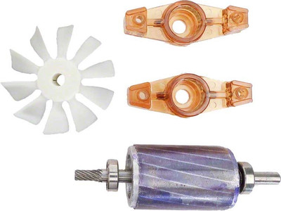 Stenner Rotor Assembly with Bearings, Brackets, Tolerance Rings and Fan, PMBRPL2