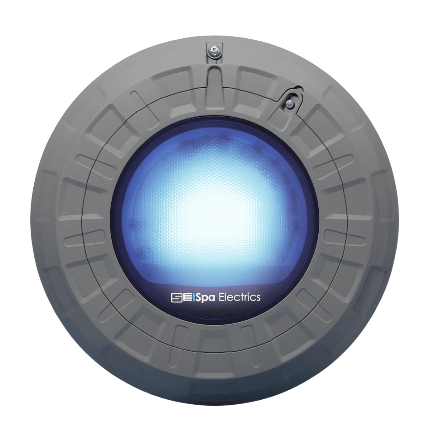 Spa Electrics R10 RETRO 10" Blue LED Light, Aqualumin Niche Adapter, Grey Rim, 0.5' Cable with Joiner