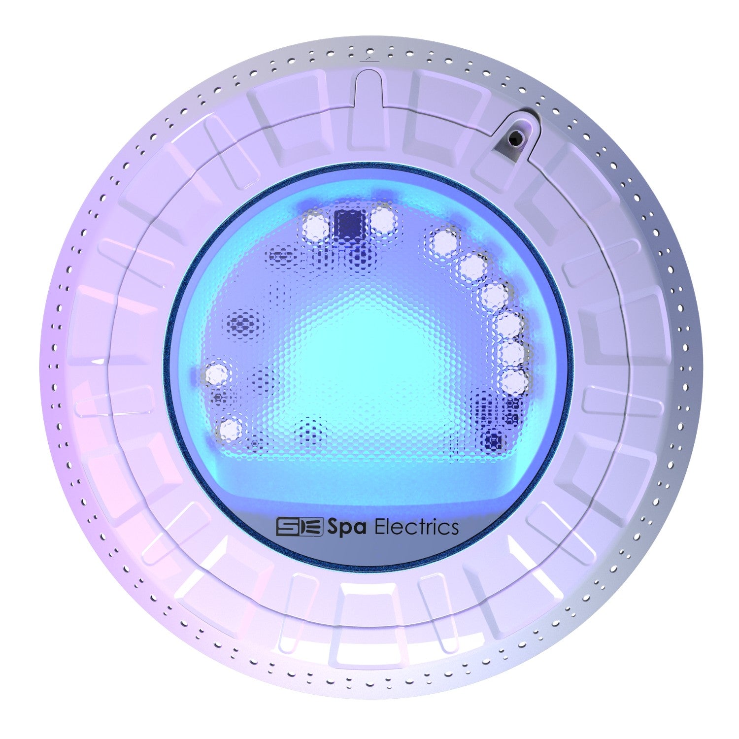 Spa Electrics R8 RETRO 8" White 4000K LED Light, 8" Niche Adapter, Grey Rim, 0.5' Cable with Joiner