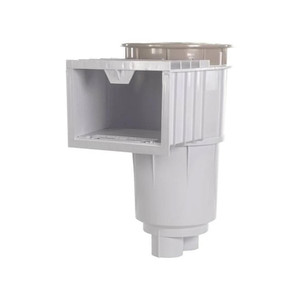 Pentair U-3 SwimQuip Inground Skimmer White with Tan Lid & Frame Slip Reducer, 08650-2404