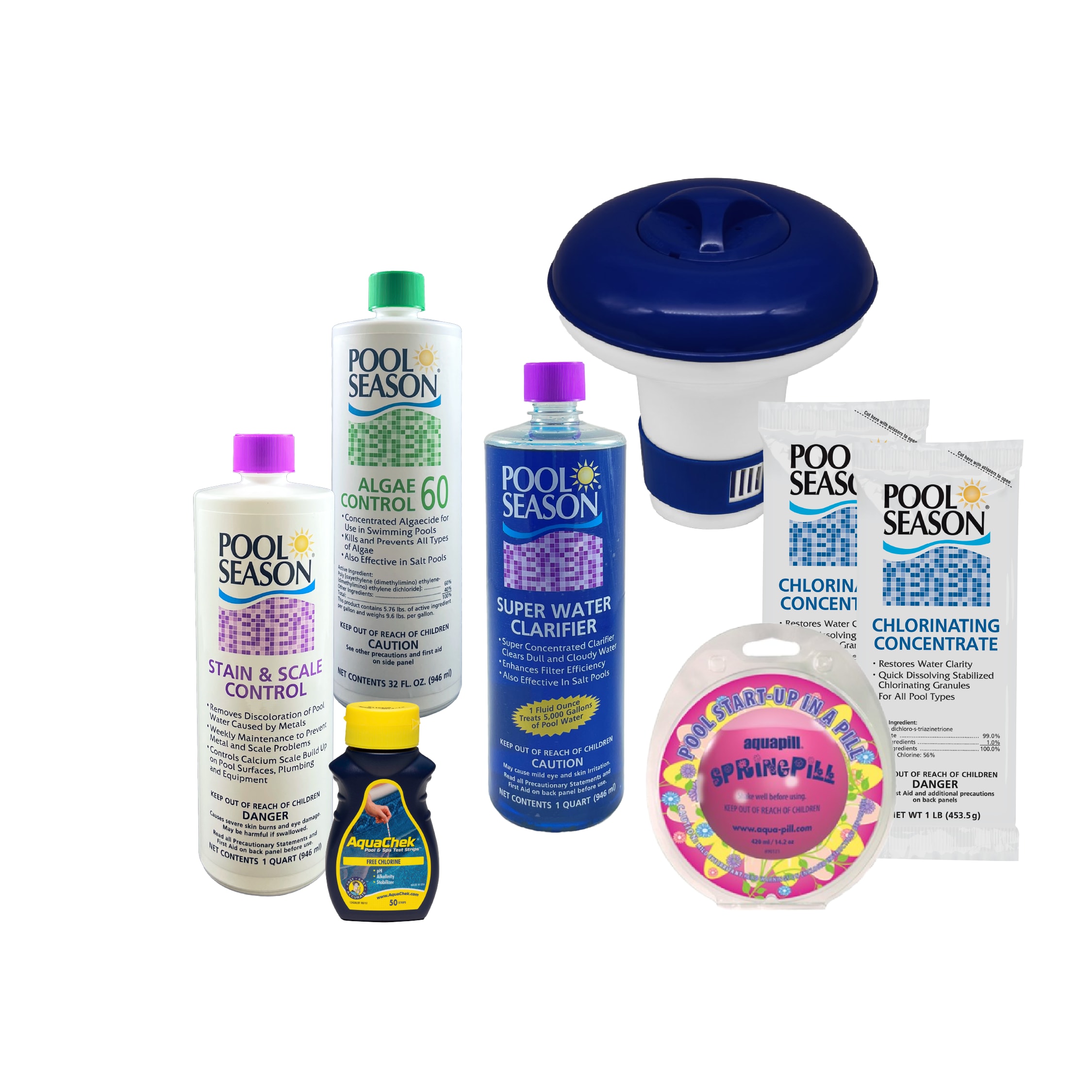 Pool Season Spring Chemical Supply Kit, 15K Gallon Pools