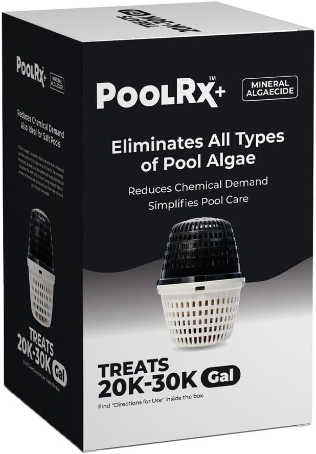 PoolRx +Plus Black/White (with silver) Unit, for 20K-30K Gallon Pools