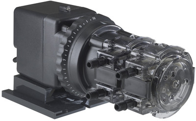 Stenner Pumps Classic 170DM5 Double Head Adjustable Rate 25PSI 170GPD 120V 60Hz 3/8" White Suction/Discharge, 170JL5A3STAA