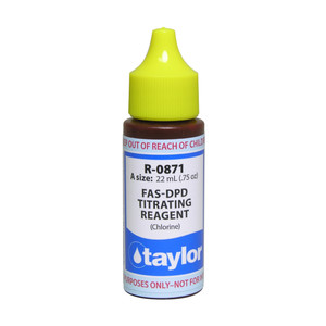Taylor R-0871-A FAS-DPD Titrating Reagent (Chlorine) - 3/4 Oz Bottle
