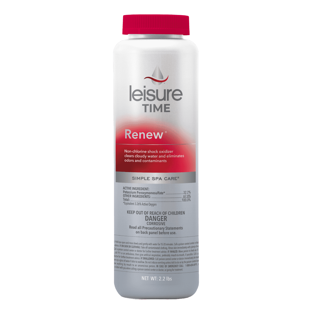 Leisure Time Renew Non-Chorine Spa Shock, 2.2 lbs