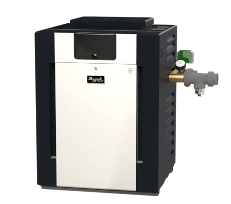 Raypak B-R408A Professional Series Asme Digital Brass Pool Heater Liquid Propane, #57 Burner, Cupro-Nickel Tubing