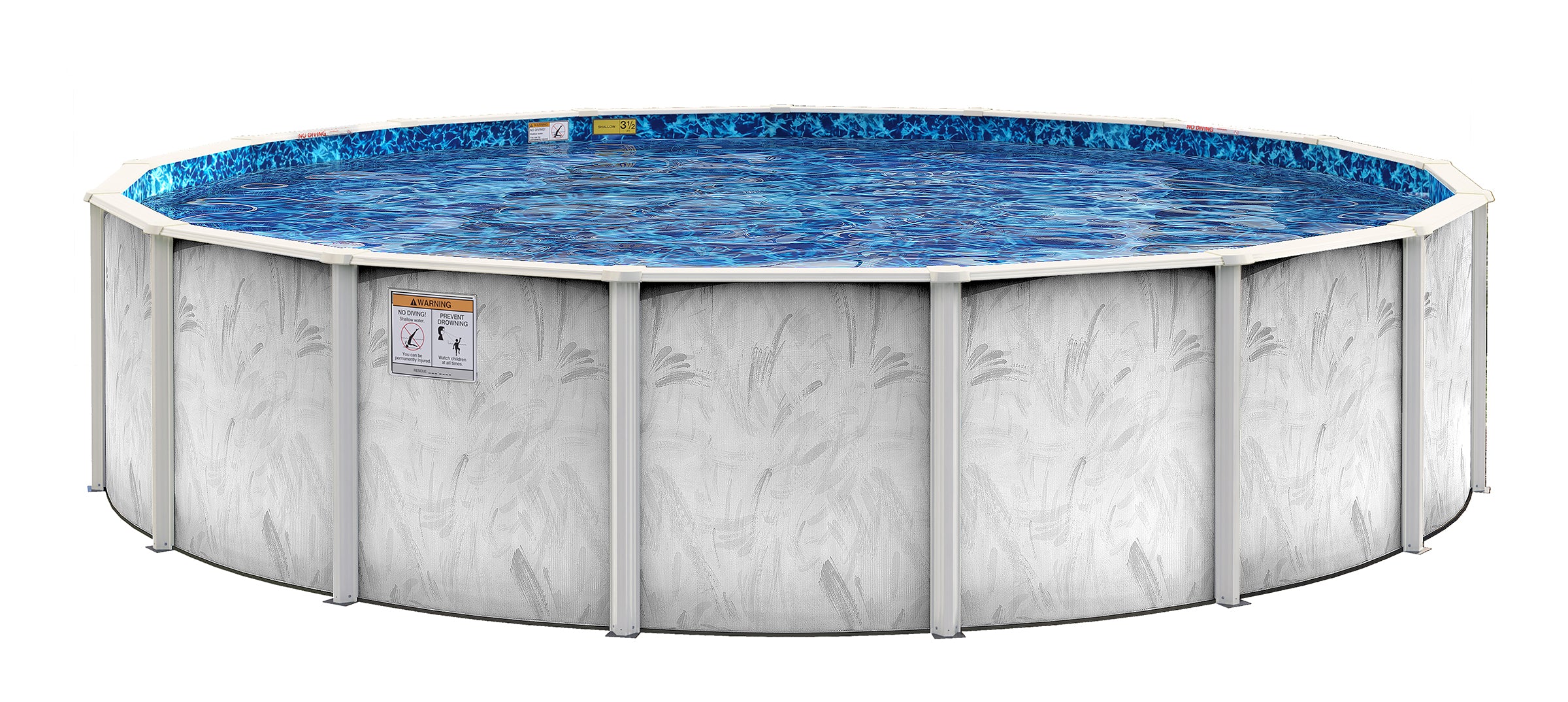 15' Round Above-Ground Pool with 48" Steel Wall | River Breeze | 20-Year Warranty