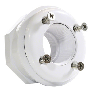 Hayward White 1.5" x 1.5" FIP Inlet Fitting for Vinyl Pool Inlet/Outlet, SP1408