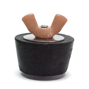 #5 Winter Plug 1" Tube Colored Wingnut (Brown), SP205CC