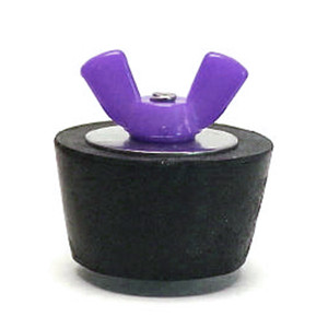 #6 Winter Plug 1" Fitting Colored Wingnut (Purple), SP206CC