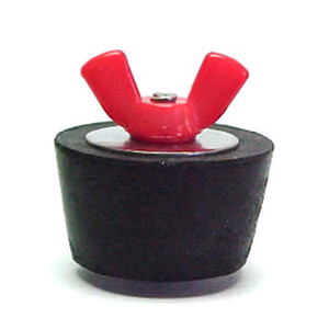 #9 Winter Plug 1.25" Fitting 1.5" Pipe Color Coded Wingnut (Red), SP209CC
