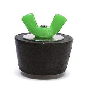 #10 Winter Plug 1.5" Fitting Colored Wingnut (Green), SP210CC