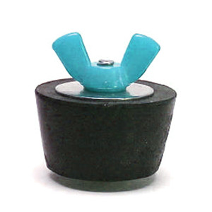 #12 Winter Plug 2" Fitting Colored Wingnut (Turquoise), SP212C