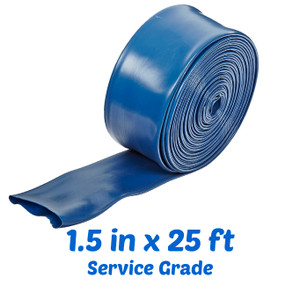 Super-Pro 1.5" x 25' Deluxe Service Grade Backwash Hose, 2124WBUSD025