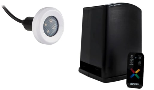 S.R. Smith PT-6001 Fiber to LED Lightning Kit, 60W Transformer with Wireless Remote Control and 1 Treo LED Pool Light
