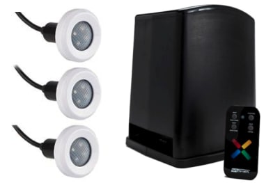 S.R. Smith PT-6001 Fiber to LED Lightning Kit,60W Transformer with Wireless Remote Control and 3 Treo LED Pool Light