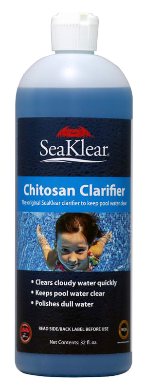 SeaKlear Natural Chitosan Clarifier for Swimming Pools, 1 Quart Bottle