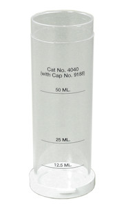 Taylor Graduated Sample Tube 50 mL - Plastic With Cap
