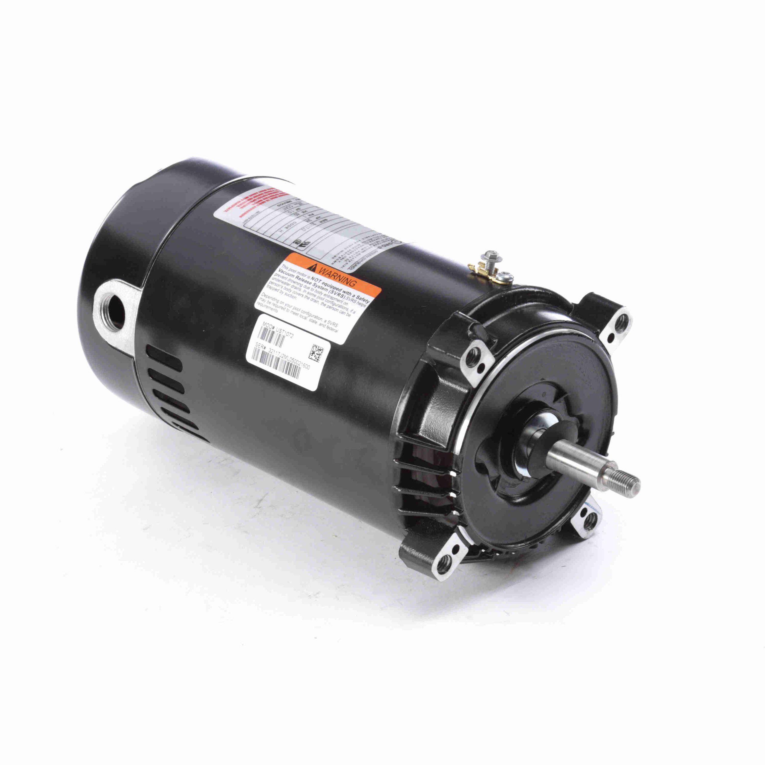 Century Pump Motor, Up Rated, .75 HP, 3450 RPM, 115/230 V, 56J, Threaded Shaft
