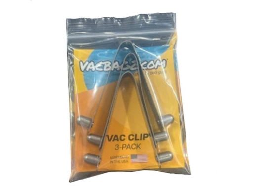 VacBagz Stainless Steel V Clip For Pool Accessories, 3 Pack