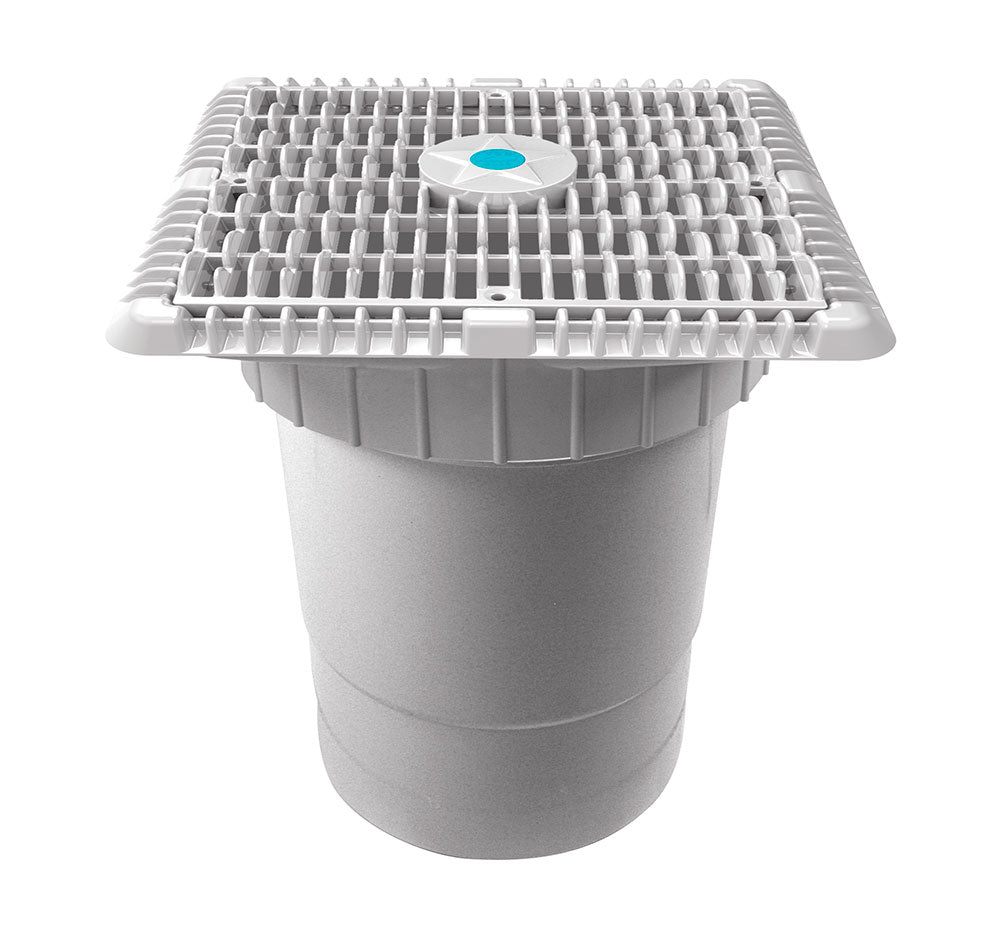 9 Inch Square Wave Anti-Entrapment Suction Outlet Cover With 6 Inch Socket Deep Sump