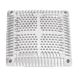 Hayward White 9" Square Main Drain Cover With Inner Frame High Flow, WGX1031BHF2