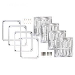 Hayward 18" Square Main Drain Cover With Inner Frame High Flow, WGX1033BHF2