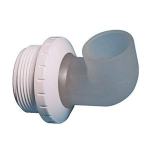 Waterway White 1" 90 Degree Return Threaded Eyeball Fitting, 400-1410FB