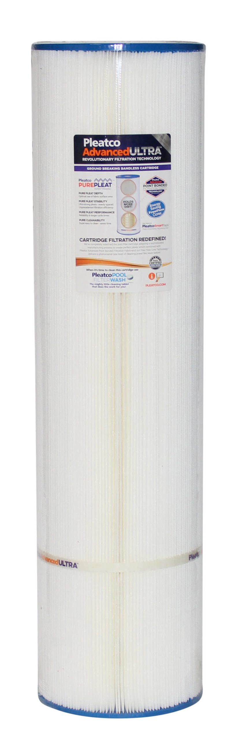 Pleatco 7-1/8" Diameter 115 Sqft Advanced Ultra Filter Cartridge for Jandy CL460, 4-Pack