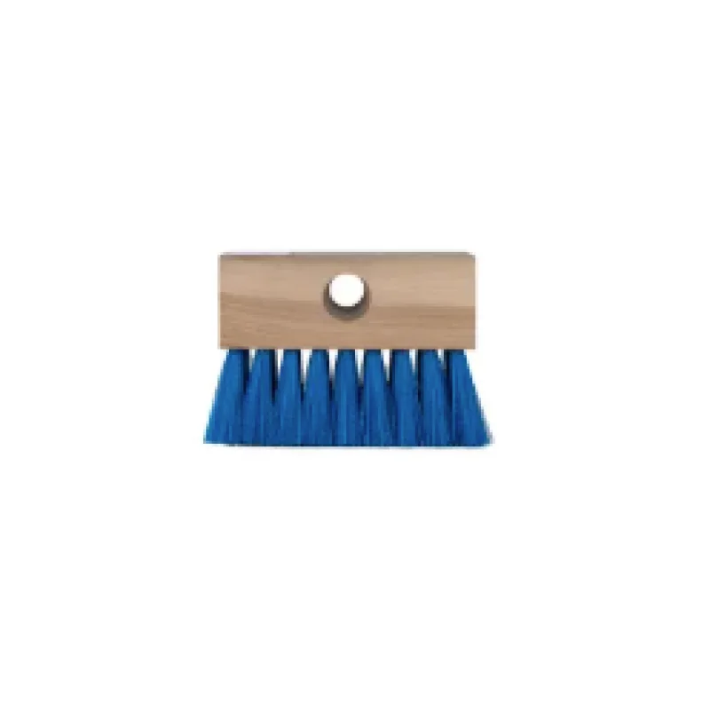 A&B Tile Brush Blue Nylon Bristles Wood Back | 6002-AB