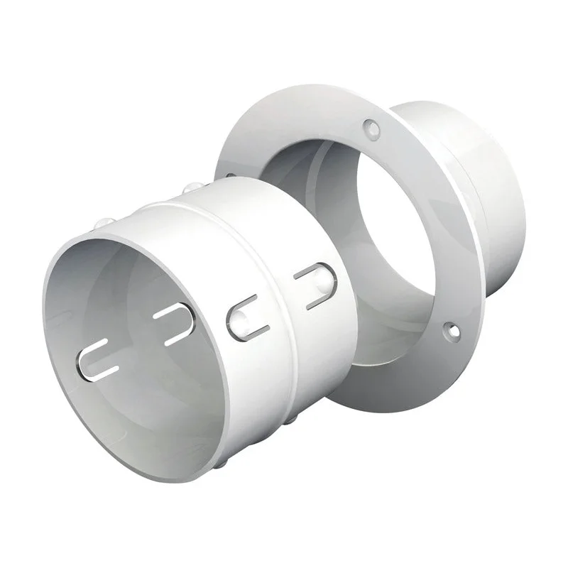 Ace EZ Dock 6 in. L X 4 in. D Silver/White Plastic Dryer Clean Out Connector