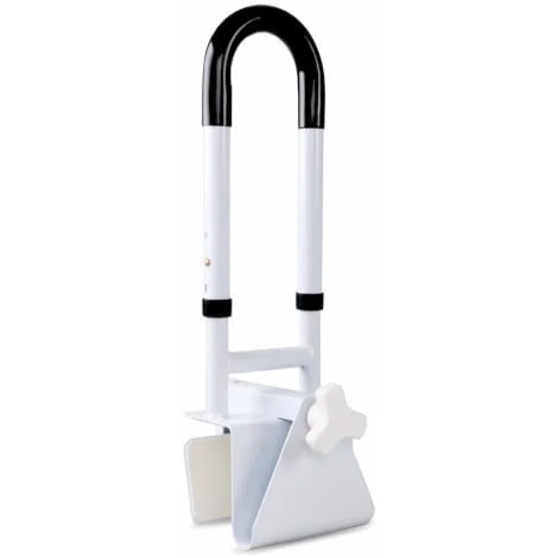 Adjustable Bathtub Grab Bars for Seniors, Tub Handle Grab Bar for Elderly Bath Support, Bathtub Safety Rail, Height and Width Adjustable