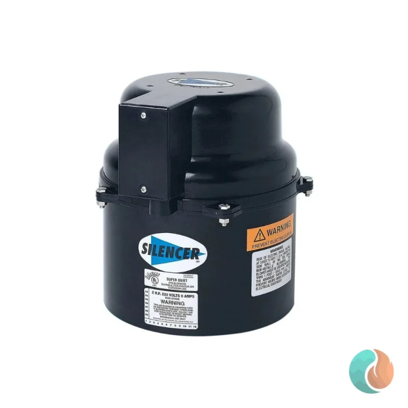 Air Supply Silencer Spa Air Blower, 1 HP, 240V | 6310241