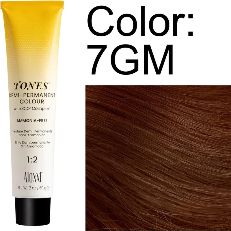 Aloxxi Tones 7GM Demi-Permanent Colour / 2 oz.