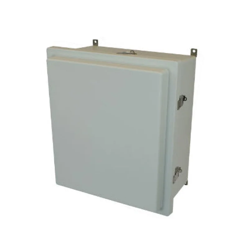 AM1868RL 18x16x8 NEMA 4X Fiberglass Enclosure w/ Raised Quick Release Latch