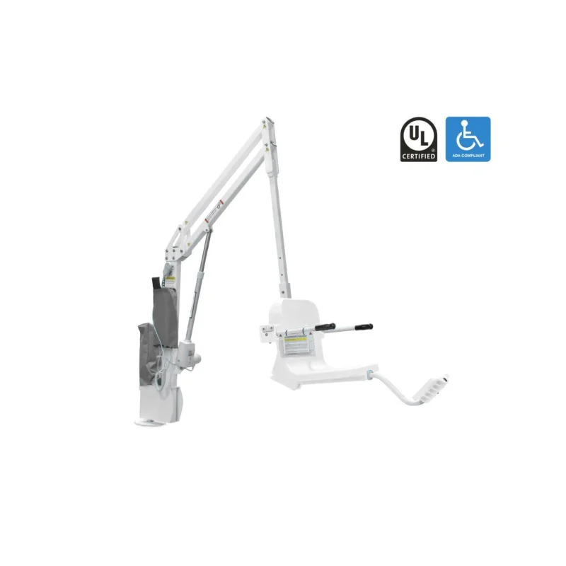 Aqua Creek 375 lbs Capacity Scout Excel White Pool Lift with White Seat without Anchor