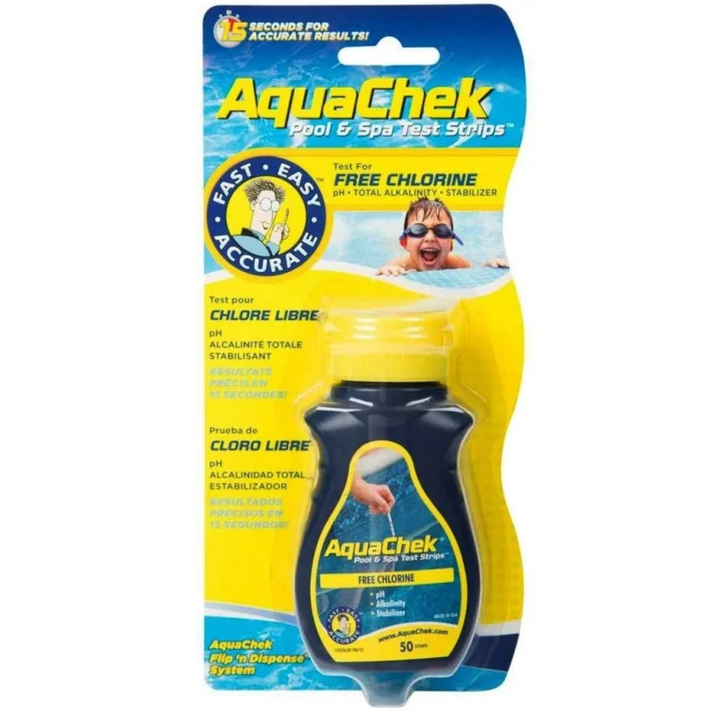AquaChek 511242A 4-Way Test Strips, 50 Strips