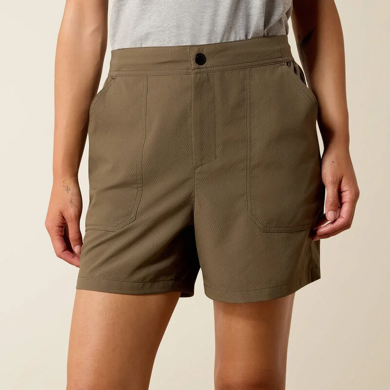Ariat Rebar Perfect Rise Workflow Ultralight 5" Shorts (Fox Hunter) Size S
