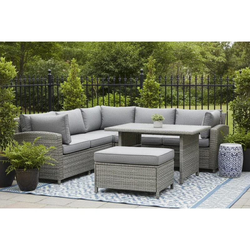 Ashley Furniture Petal Road 4-Piece Outdoor Sectional Set