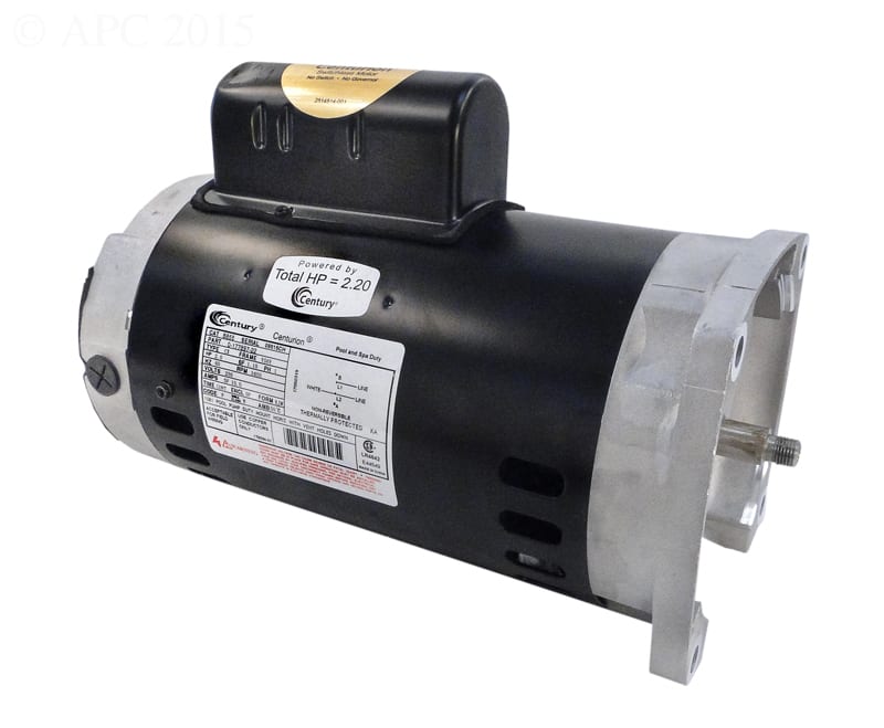 Century Square Flange Full Rated 2HP 2 Speed, 230V
