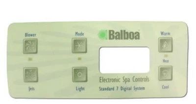 Balboa Control Panel Overlay 6 Button 10868 for 54144