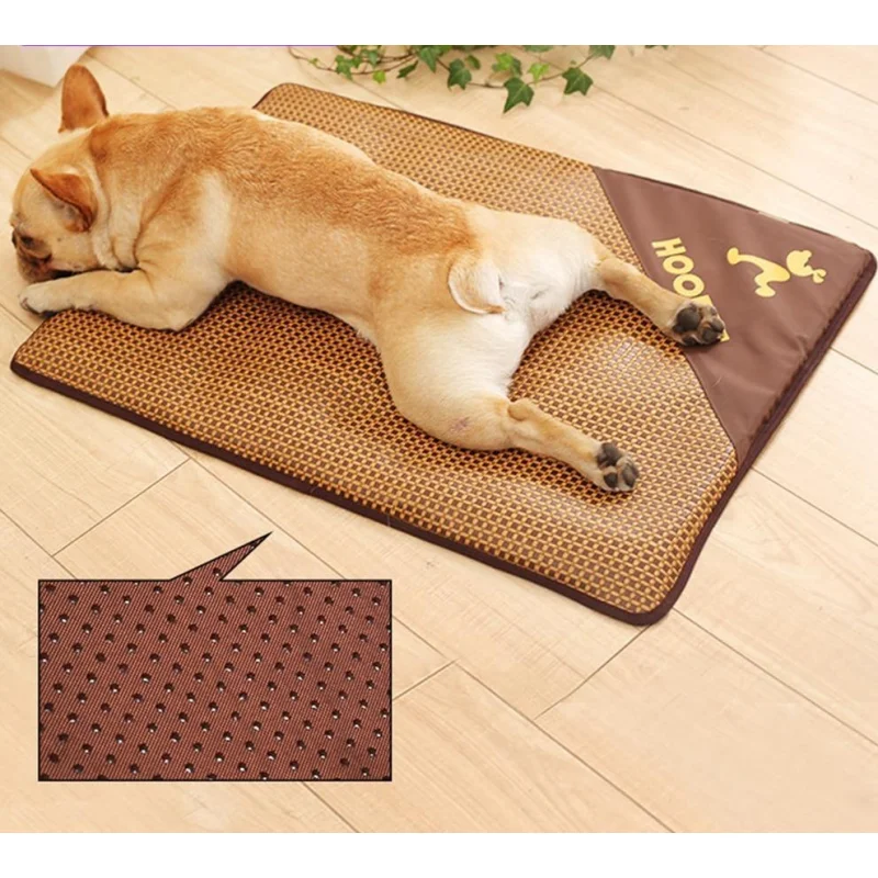 Baxter Collection | Dog Cooling Mat with Non-Slip Base | Portable Comfort for Hot Summer Days Light Brown