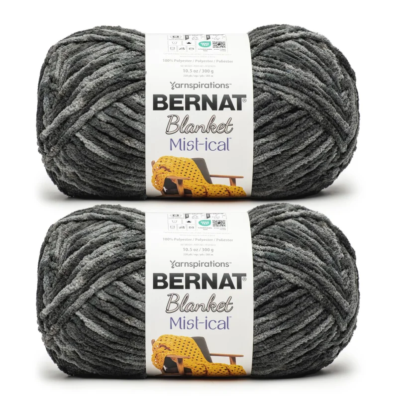 Bernat Blanket Mist-ical Cinder 2 Pack of 300g Yarn