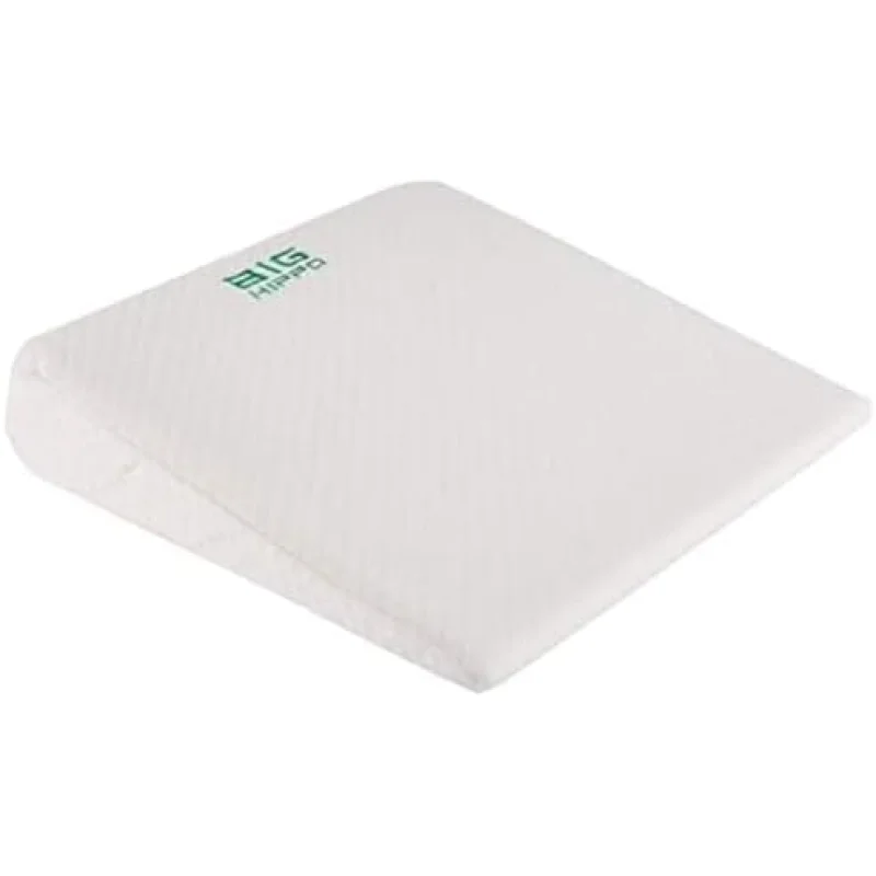 Big Hippo 7.5" Bed Wedge Pillow Memory Foam CushionPillow Wedges for Sleeping and Acid Reflux, Leg, Neck Pain, Snoring, Include Removable Washable Cover, 24 x22 x7.5 inches
