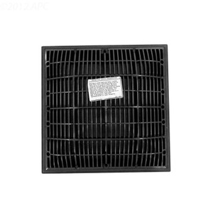 Waterway Dark Gray 12" x 12" Suction Grate & Frame, 640-4729-DKG V